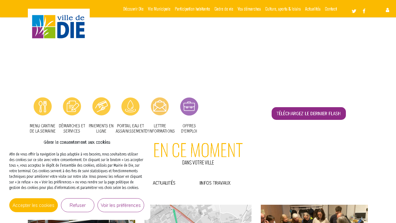 Capture d'écran de http://www.mairie-die.fr